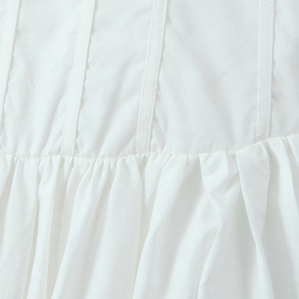 Women Corset Sleeveless Spaghetti Strap Mini Dress Flowy A-line Summer Dress