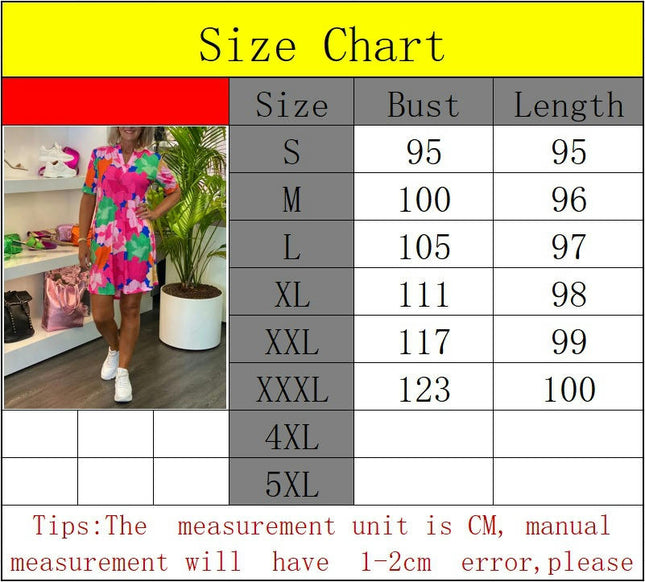 Floral Dresses for Women Summer Casual Short Sleeve V Neck Mini Dress with Pockets