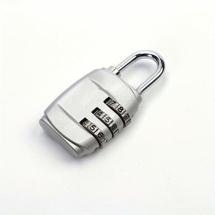 1pc Combination Lock 3-digit Padlock, Suitcase Padlock For Gym, Cabinets And Luggage