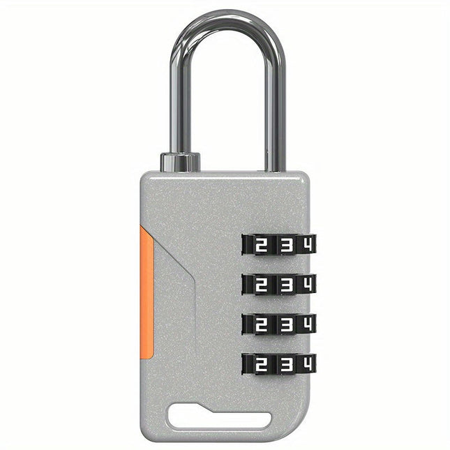 Zinc Alloy Secure 4-Digit Combination Padlock for Luggage & Gym Cabinets