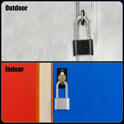 Heavy Duty Combination Lock, 4 Digit Resettable Weatherproof Padlock For Lockers