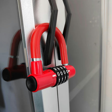 Combination padlock, 5-digit dial code padlock, resetable, suitable for indoor, outdoor locker