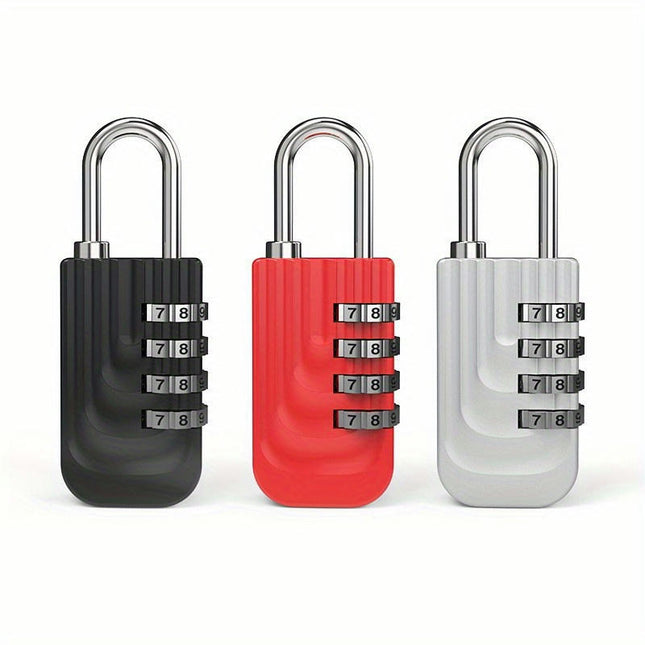 Creative Combination Padlocks with Wave Pattern, Uncharged for Luggage, Gym Lockers