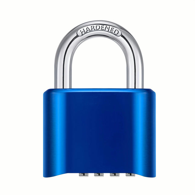 Heavy Duty Combination Lock, 4 Digit Resettable Weatherproof Padlock For Schools, Gyms Lockers