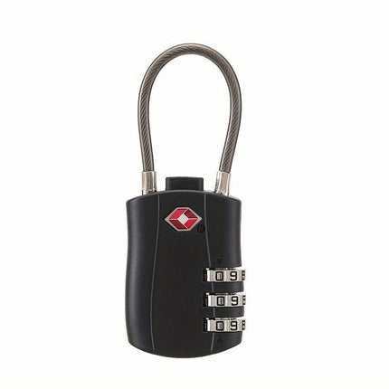 TSA-Approved 3-Digit Combination Luggage Lock-Secure Password Padlock for Backpacks & Lockers