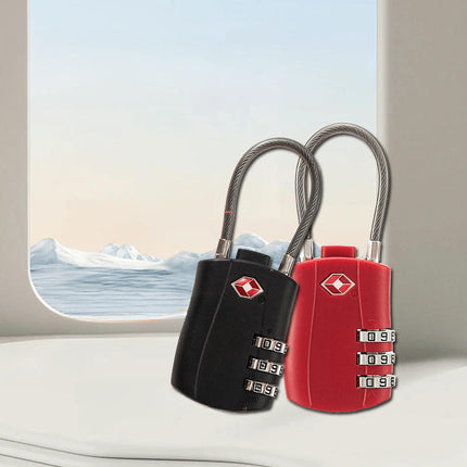 TSA-Approved 3-Digit Combination Luggage Lock-Secure Password Padlock for Backpacks & Lockers