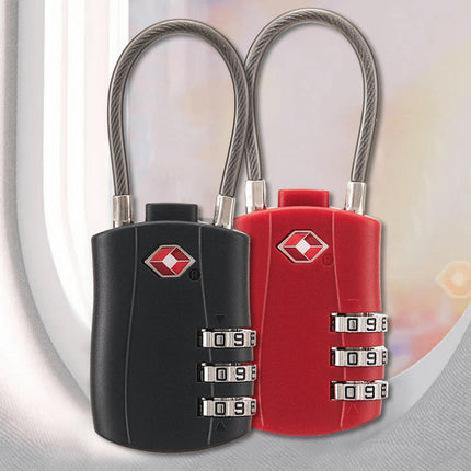 TSA-Approved 3-Digit Combination Luggage Lock-Secure Password Padlock for Backpacks & Lockers