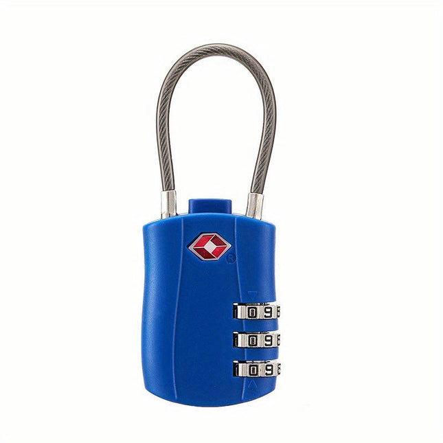 TSA-Approved 3-Digit Combination Luggage Lock-Secure Password Padlock for Backpacks & Lockers