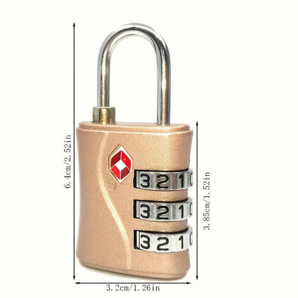 TSA-approved Luggage Locks 3-digit Security Padlocks Suitcase Locks Combination Locks(2-pack)
