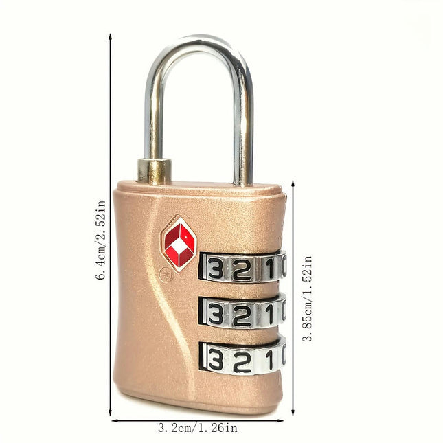 TSA-approved Luggage Locks 3-digit Security Padlocks Suitcase Locks Combination Locks(2-pack)