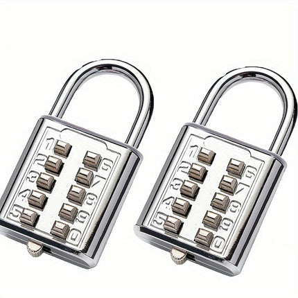 Ten-bit Key Lock Luggage Combination Lock Home Lock Fixed Combination Padlock
