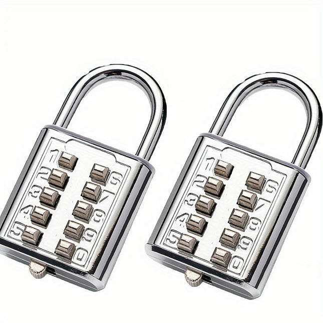 Ten-bit Key Lock Luggage Combination Lock Home Lock Fixed Combination Padlock