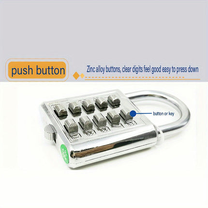 Ten-bit Key Lock Luggage Combination Lock Home Lock Fixed Combination Padlock