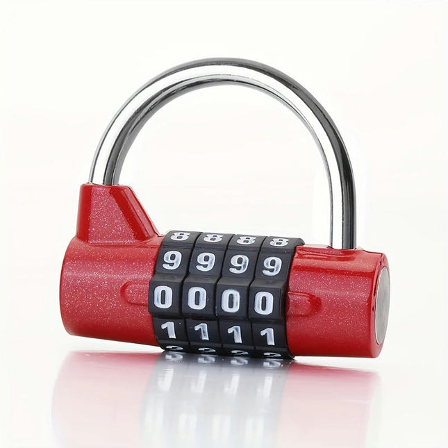 1pc 4-digit Large Word Horizontal Combination Lock Suitable For Wardrobe Combination Lock Padlock