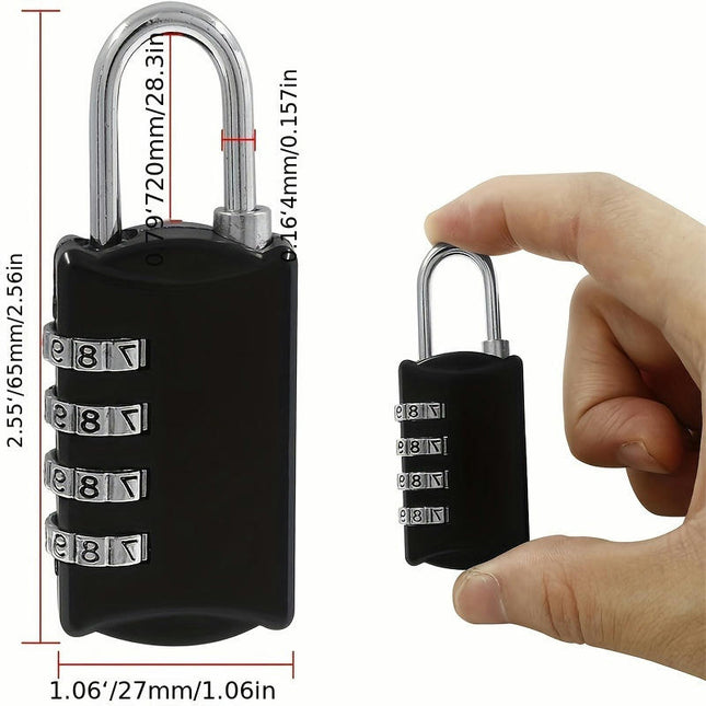 6 Pcs Small Combination Luggage Locks, 4-Digit Combination Lock Mini Travel Password Lock