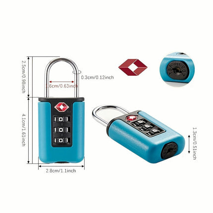Combination Lock, 3 Digit Combination Padlock, For Athletic Lockers, Fences, Toolboxes, Boxes