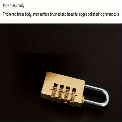 Pure Copper Combination Lock Combination Padlock Luggage Padlock Anti-pick Padlock Door Locks
