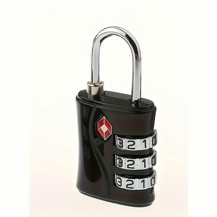 TSA Luggage Locks (2 Pack)-3 Digit Combination Steel Padlocks-Lock For Suitcases & Baggage
