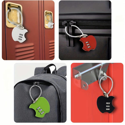 Cute Cartoon 3-Digit Combination Lock With Steel Wire Rope For Luggage, Backpacks,Gym Cabinets
