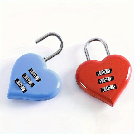 Heart Lock Password Lock Case Bag Password Lock Mini Backpack Password Lock Luggage Password Lock