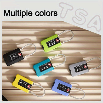 TSA-Approved 3-Digit Combination Lock Easy Password Customization for Travel & Security