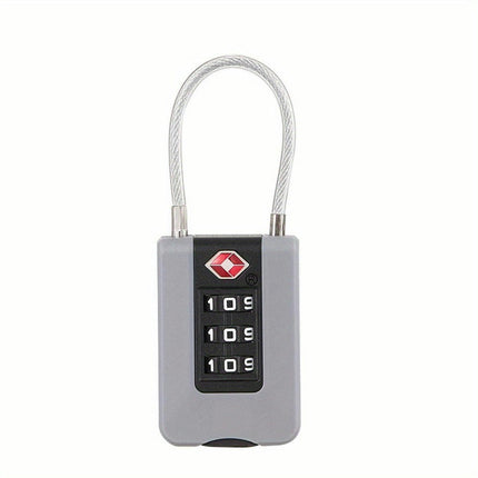 TSA-Approved 3-Digit Combination Lock Easy Password Customization for Travel & Security