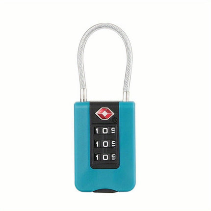 TSA-Approved 3-Digit Combination Lock Easy Password Customization for Travel & Security