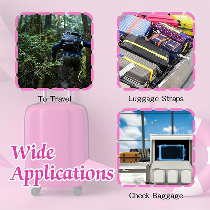 4-Pack Adjustable Luggage Straps with TSA Approved Combination Locks Travel Suitcase Belts