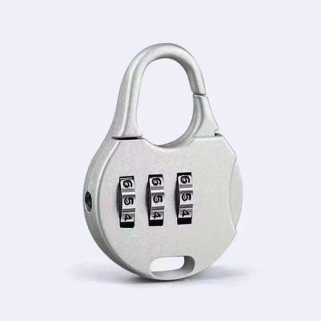 2 Pcs Combination Lock Small Padlock-Suitable for Travel, Luggage 3-Digit Zinc Alloy Combination Lock