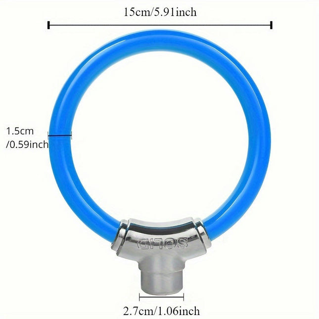 Small And Portable Mountain Road Bicycle Anti-theft Lock, Electric Bicycle Ring Lock Steel Wire Lock