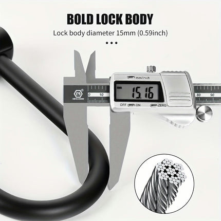 Bicycle Lock, Motorcycle Solid Anti-theft Lock, Outdoor Riding Accessories, Mountain Bike U-lock