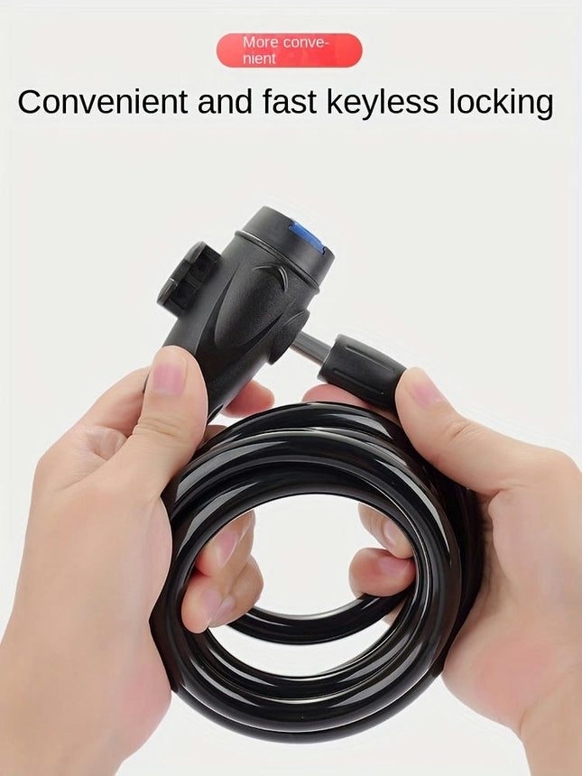 Bicycle Chain Lock Wire Lock, Mountain Bike Anti-theft Steel Cable Lock, Bicycle Anti-theft Lock