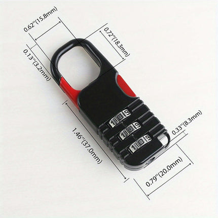4pc Mini Wire Rope Password Locks for Cycling - Anti-Theft Perfect for Bikes, Motorcycles & Helmets