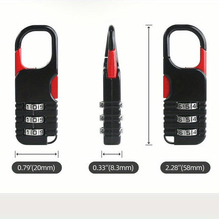 4pc Mini Wire Rope Password Locks for Cycling - Anti-Theft Perfect for Bikes, Motorcycles & Helmets