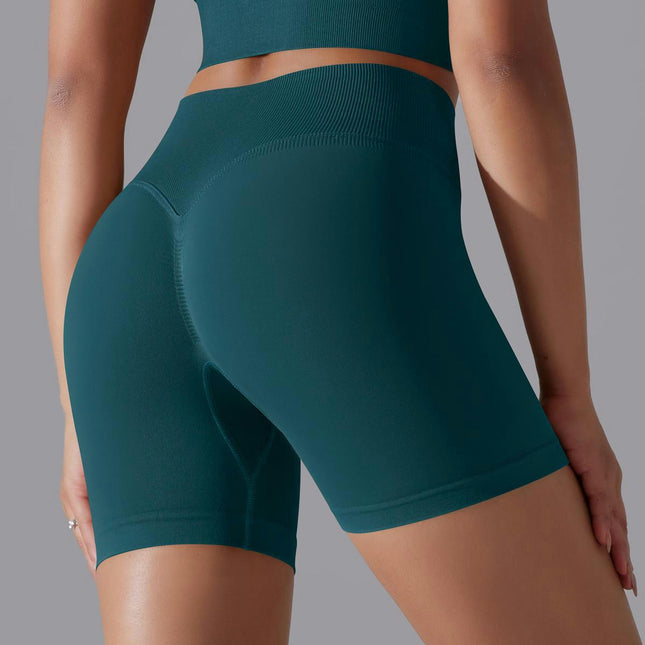 High Waisted Shorts for Women Seamless Scrunch Butt Yoga Short -  Gym Booty Shorts
