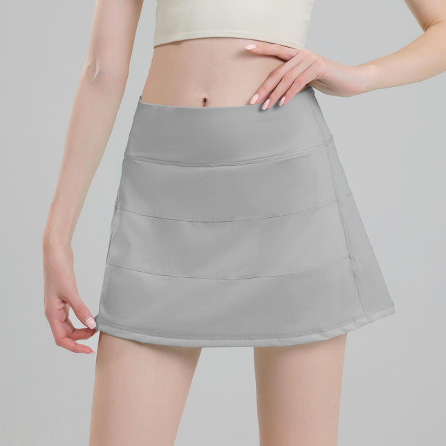 Women's Pleated Tennis Skorts Golf Skirt High Waisted Athletic Running Casual Shorts with Pockets