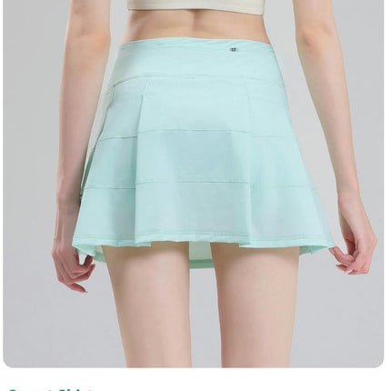 Women's Pleated Tennis Skorts Golf Skirt High Waisted Athletic Running Casual Shorts with Pockets