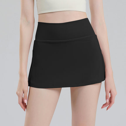 Women 2 in 1 Tennis Skirt with Leggings and Pockets  Athletic Running Yoga Skorts