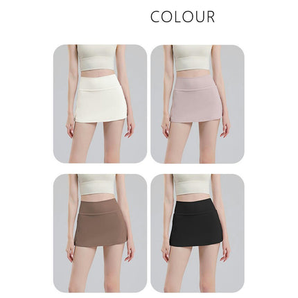 Women 2 in 1 Tennis Skirt with Leggings and Pockets  Athletic Running Yoga Skorts