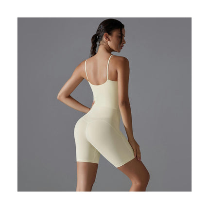 Outfits for Women 2 Pieces U-shaped Backless Underwear and High Waist Leggings Yoga Se