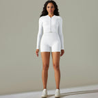 9310 long sleeve+shorts set-milk white