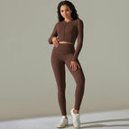 9310 long sleeve+trousers set-brown brown