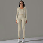 6621 long sleeve+trousers set-light gray