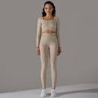 6621 long sleeve+trousers set-beige AB