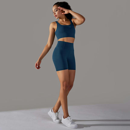 Women's Fitness Set 2-Piece Yoga Running Workout Clothes Tights