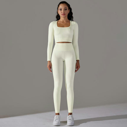 Women's Fitness Set 2-Piece Yoga Running Workout Clothes Tights