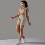 6621 vest+shorts suit-beige AB