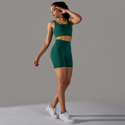 Women's Fitness Set 2-Piece Yoga Running Workout Clothes Tights