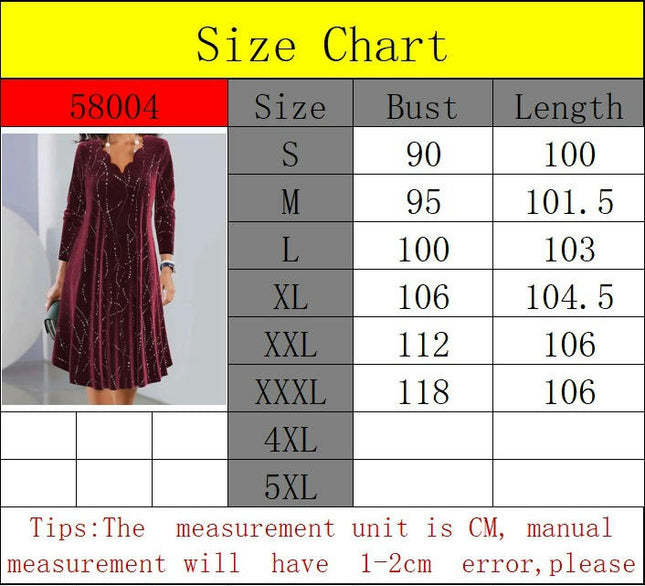 Women's V Neck Velvet Long Sleeve Dress Ruched Sequin Elegant Midi Dresses