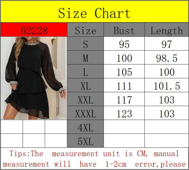 Mini Dress for Women Long Sleeve Crew Neck Layered Ruffle Boho Casual Flowy Dresses